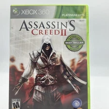 Assassin's Creed II 2 Xbox 360 Platinum Hits - Complete CIB Free Shipping 