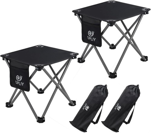Camping Stool 2 Pack,13.5 Inch Portable Folding Stool for Outdoor Gardening