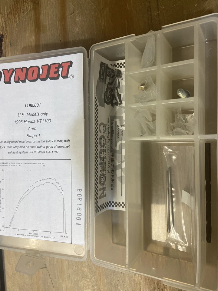 Dynojet Stage 1 Jet Kit Honda VT1100 Shadow Aero 1998-2002 (1190.001) - Image 2 of 2