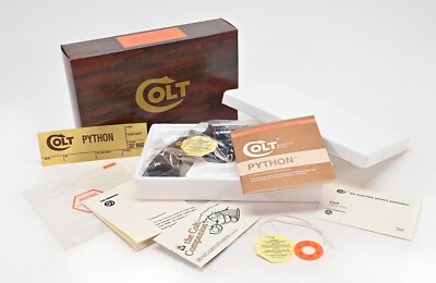 Colt Python 3 Inch 1978 Wood Grain Foam Insert Box And Paperwork ...