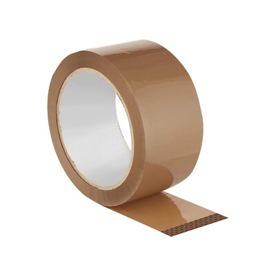 Braunes Klebeband für Paketverpackung 48 mm x 66 m starkes Klebeband Karton Dichtrollen