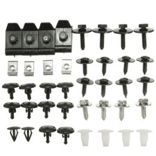 40x Car Engine Undertray Splashguard Cover Trim Clip Underbody Shield Fasteners