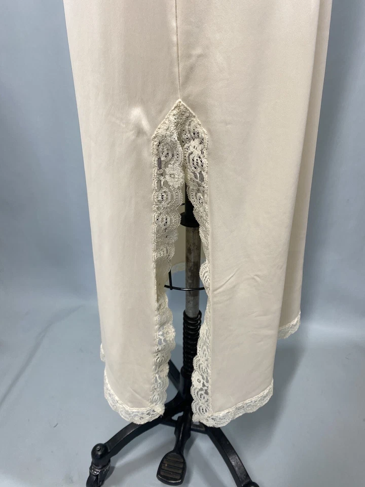 Винтажный ПОЛОВИНА скольжения размер маленький слоновой кости длиной 38» официальный SHADOWLINE - Изображение 4 из 4