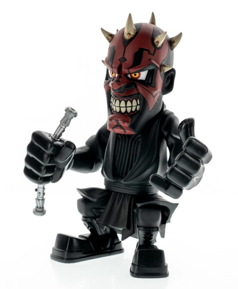 Figura de vinilo usada Lucasfilm 2008 Darth Maul Medicom dañada pero súper rara Foto 4 de 4