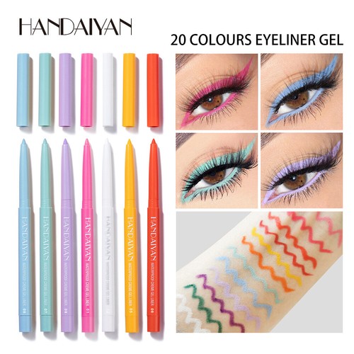 20 Color Eyeliner Liquid Pen Star Waterproof and Non Smudging Eyeliner Glue Pen - Picture 3 of 28