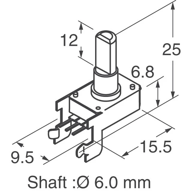 Potenciómetro EVU-E2AF25B54 Panasonic 50k Ohm 1/20w para ET312-B ET312B (4 piezas) Foto 3 de 3