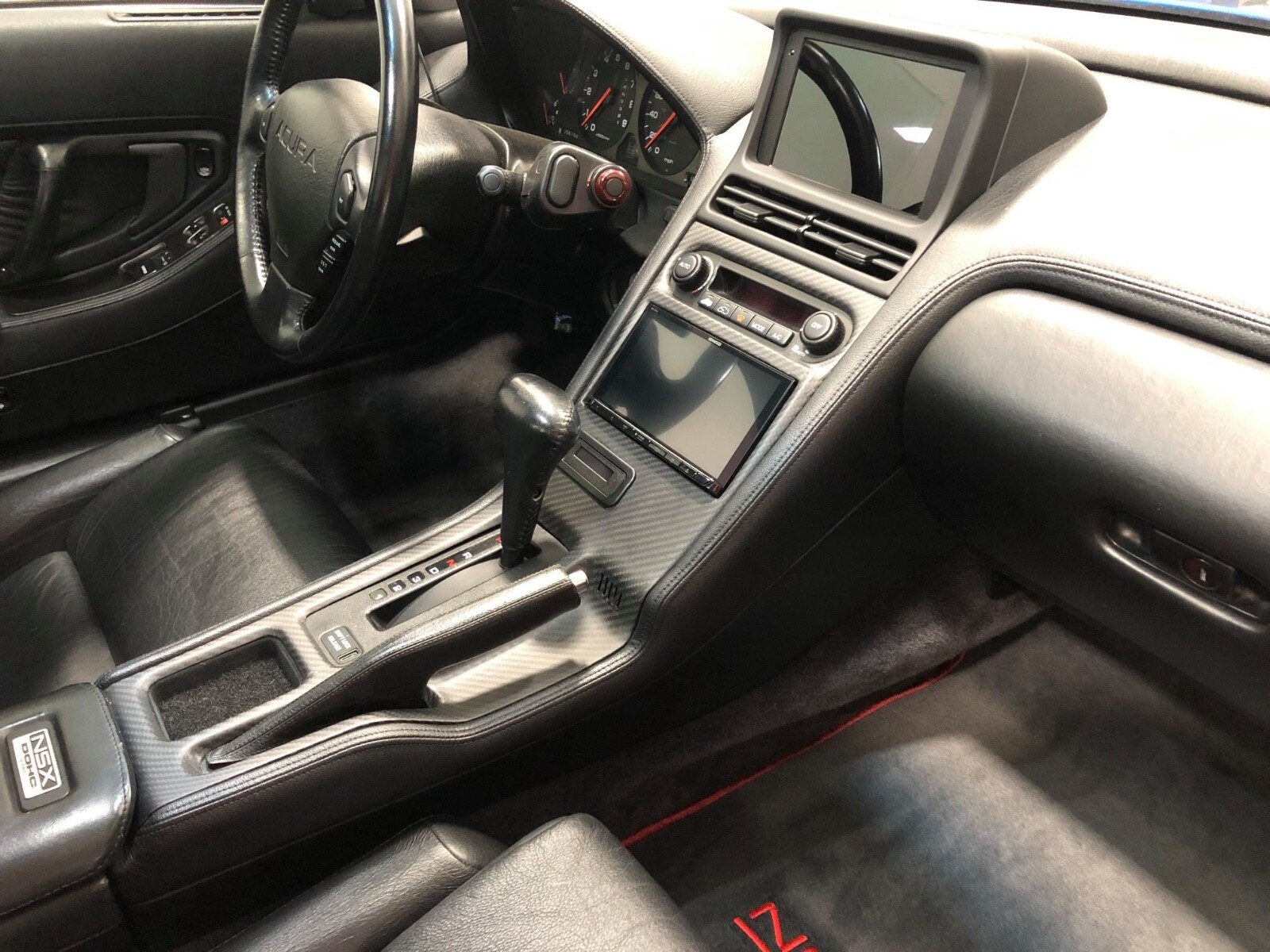 Honda Acura NSX Bespoke LHD Double DIN radio dash panel Gloss Carbon Fiber
