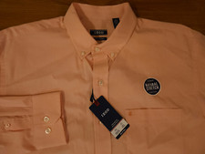 NWT Izod Premium Essentials Shirt Button Down Long Sleeve Pink 3XLT Men's