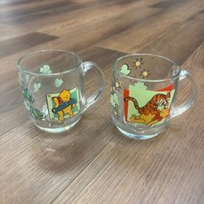 (Two) Winnie the Pooh Glass Mugs. Made in USA. Excellent condition! Vintage
