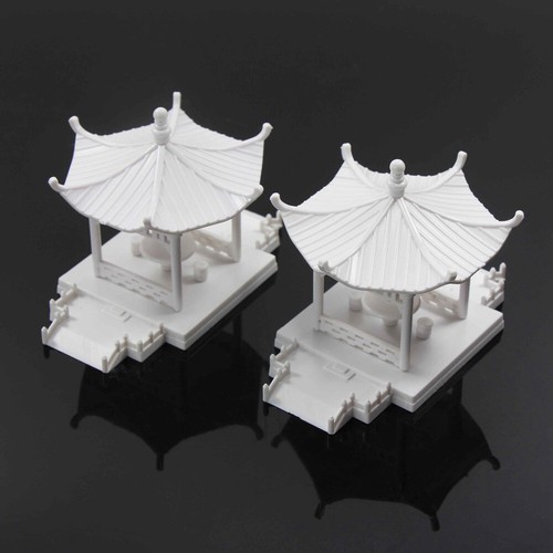 2 sets OO HO Gauge 1:75 DIY Pavilion Model Gloriette Chinese Construction - Picture 2 of 5