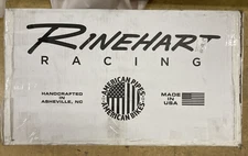 NEW GENUINE RINEHART 100-0550 CHROME SLIMLINE DUAL HEADER KIT BLACK SHIELDS