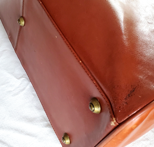 Vintage Barry Smith UK Leder Gepäck Tasche Gladstone Widemouth Steampunk Klassiker Rarität - Bild 21 von 22