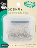 Dritz 200-piece Silk Pins For Sewing, 1-1/16-inch, New, Free Shipping on sale Dritz 200-piece Silk Pins For Sewing, 1-1/16-inch, New, Free Shipping on sale