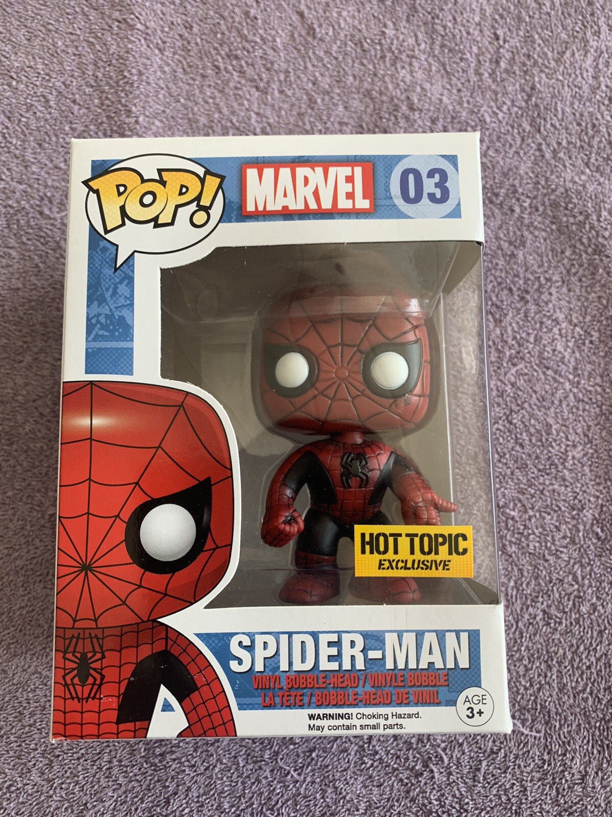 Funko Pop! Spider-Man Rojo Y Negro 03 Hot Topic ¡Envío Gratuito!¡!