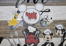 Disney's CHEF MICKEY 9 Piece Printed Set Scrapbook Die Cuts Doubled Layered