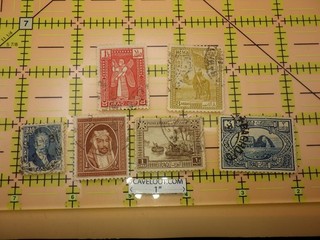 Vintage Iraq Stamps Lot of 6 1923 Definitives King Faisal Winged Bull Used