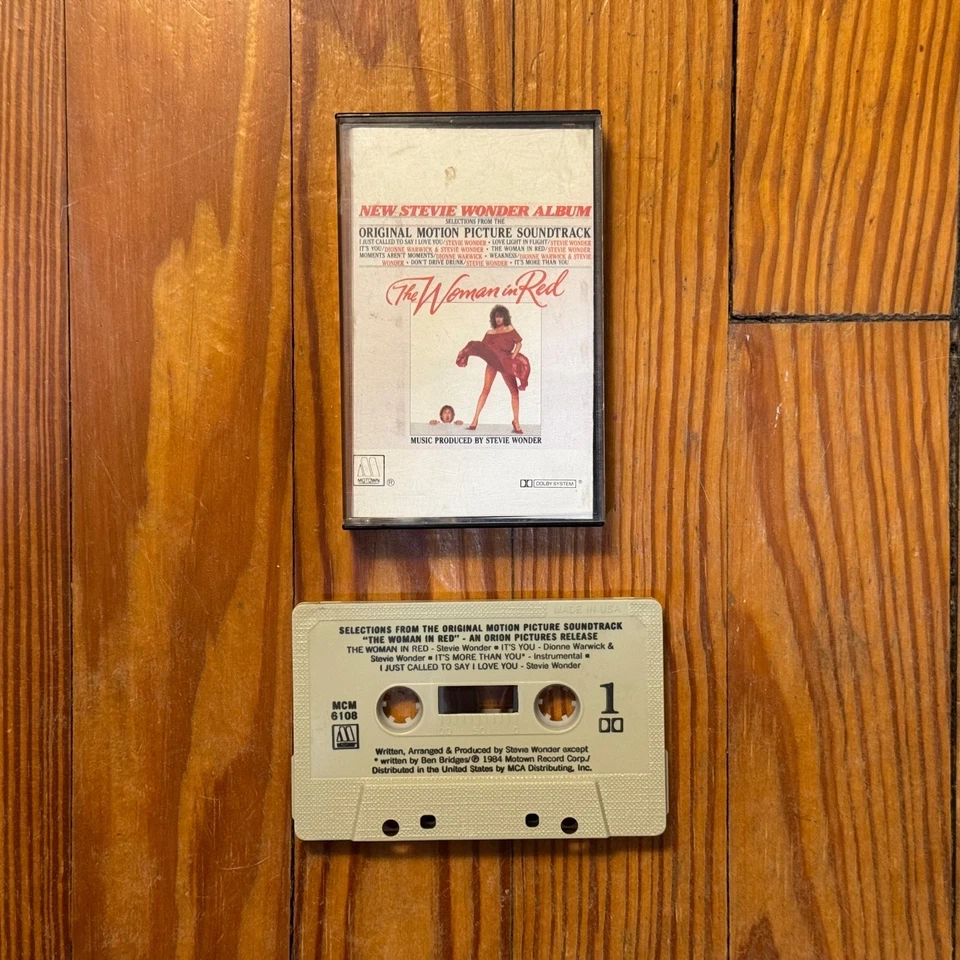 Stevie Wonder The Woman In Red Soundtrack Cassette Tape 1984 club edition Motown Foto 2 de 4