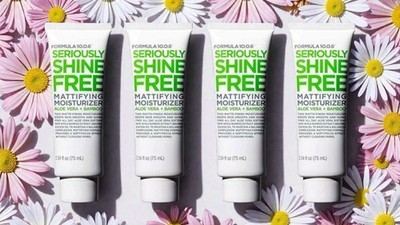 NEW Seriously Shine Free Mattifying Facial Moisturizer (4 Pack) Formula 10.0.6
