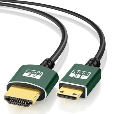 HDMI Kabel Mini auf HDMI 5m Ultradünn Flexibel 3D 4K 60Hz 18Gbps für Laptop TV