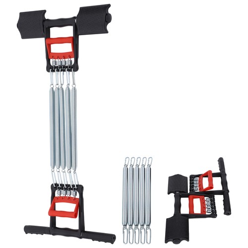 3 In 1 Spring Arm Muscle Exerciser Chest Expander With 5 Springs Fitness - Picture 5 of 22