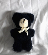 RARE VINTAGE 1978 DAKIN MADE IN KOREA SMALL BLACK BEAR STUFFED ANIMAL TOY