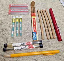 Mixed Lot Scripto/ Pentel/Papermate #2 Mechanical Pencil Eraser Lead Refill/Used