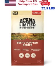 ACANA Singles Limited Ingredient Grain Free Beef Pumpkin Dry Dog Food, 22.5 lb