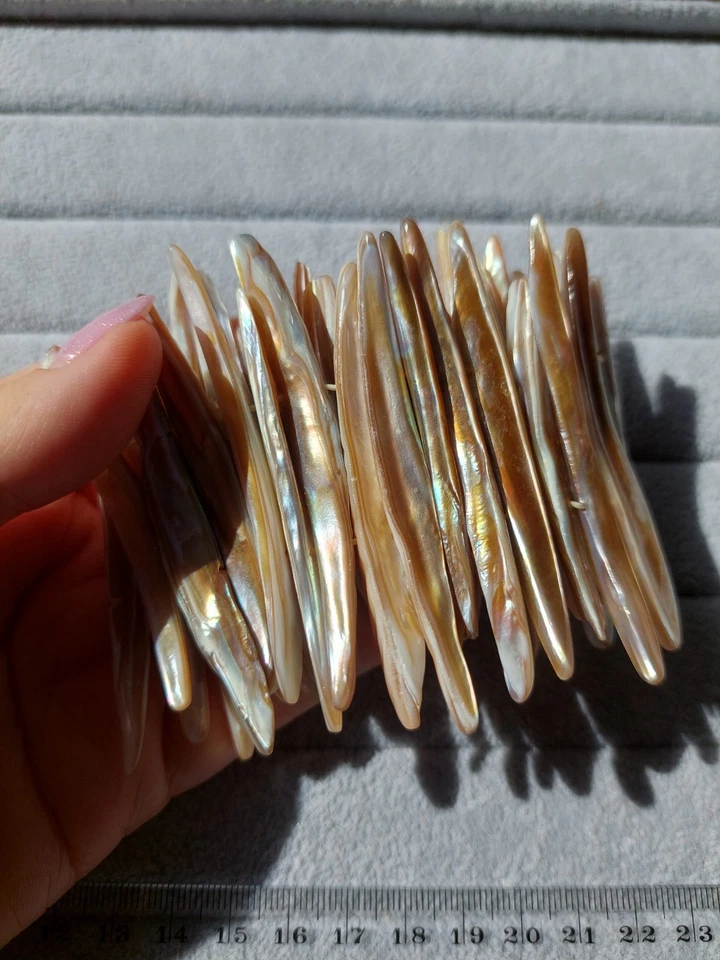 Wunderschönes längliches Perlmutt-Armband dehnbarer breiter Armreif✨️ - Bild 3 von 4