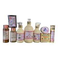 Golden face lotion 2pieces, serum, Face cream Cleanser, oil Bath gel, 2 Bars