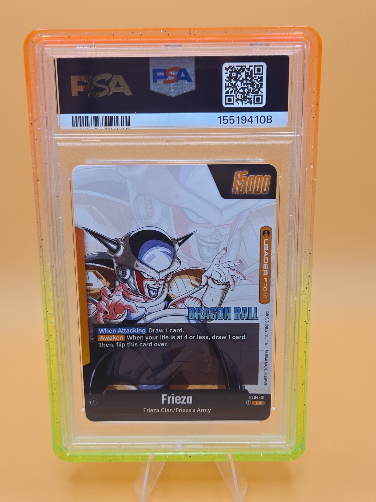 Frieza FS04-01/97 Dragon Ball Super Manga Booster 02 Alternate Art PSA 10 GUARD view 2
