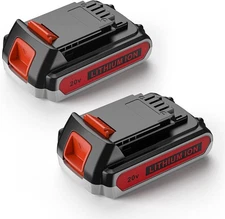 Morpilot 2 Pack 4000mAh 20V Max Battery LBXR20 Replacement for Black and Decker 