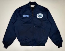 Vintage Mercedes Benz Diesel Trucks Mechanic Work Jacket Gray L