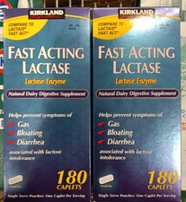 Kirkland Signature Fast Acting Lactase, 2 Pack , 360 Ct Caplets