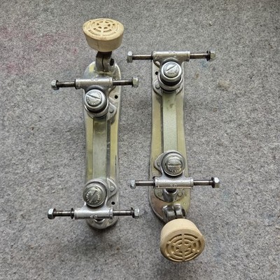Vintage Sure Grip Quad Roller Skate Plates - Century Size 5