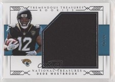 2017 Panini National Treasures Tremendous Rookies 40/99 Dede Westbrook #4 5x8