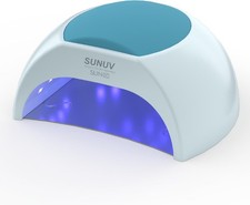 SUNUV UV LED Nail Lamp, Light for Gel Nails Polish with Removable Blue