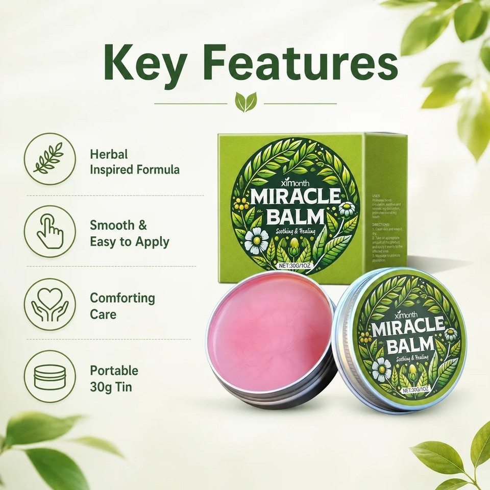 Senzio Miracle Balm, New Soothing Joint Cream for Back, Hands, Feet and ...