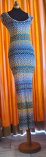 DESIGNER MISSONI MARE, ITALY Summer SHEER MAXI CROCHET DRESS I46