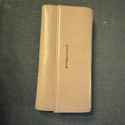 Tolles COCCINELLE Portemonnaie Geldbeutel Geldbörse Aus beige/rosa Echtleder