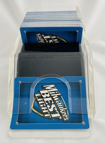 Milwaukee’s Best Light Beer 4 Deck Dealer Shoe 3 Decks Poker Game Preowned