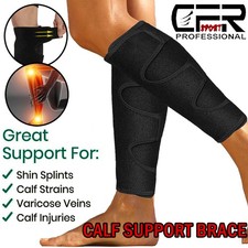 Torn Calf Muscle Brace Strain Wrap Shin Splint Relief Compression Leg Sleeves