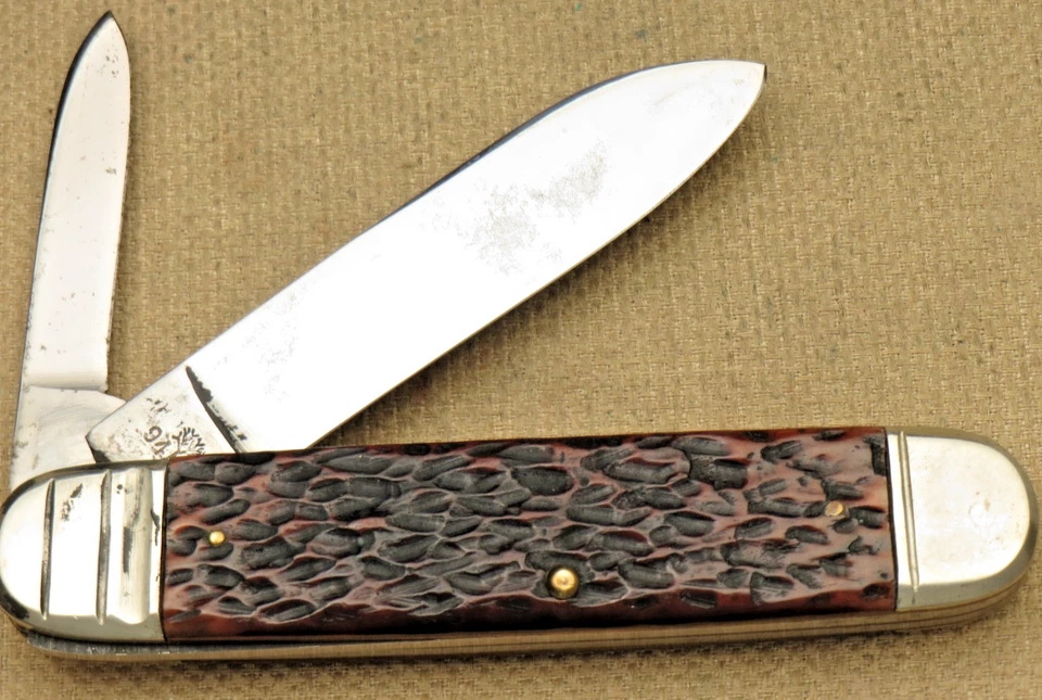 Cuchillo Jumbo Cigar Jack BOKER EE. UU. 9471 de Colección Años 50 a 60 - Hueso Jigged Foto 3 de 4