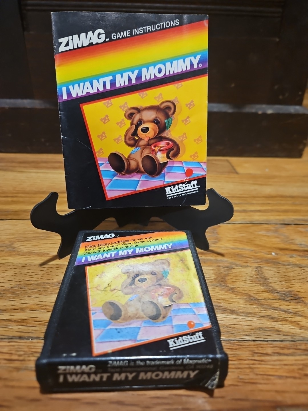 I Want My Mommy Atari 2600 1983 ZiMAG Platformer Game Cartridge - Cart & Manual