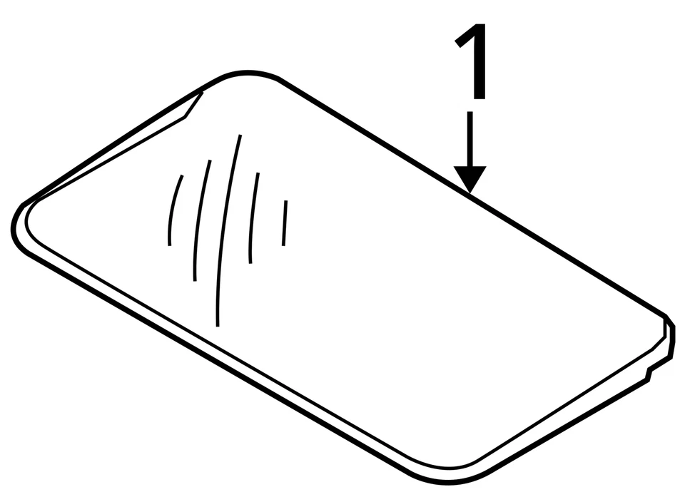 2006-2011 Hyundai Sonata Sun Roof Sunroof Window Glass OEM - Image 4 of 4