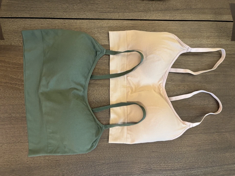 Lote de 4 alças ajustáveis Gilligan & O'Malley Bralettes preto nude verde pequeno - Imagem 3 de 4