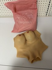 Silicone Crossdressers Breast Forms Chest Plates Drag Queen Mastectomy Enhancer