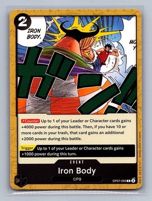 IRON BODY !!! One Piece English OP07-095 500 Years in the Future