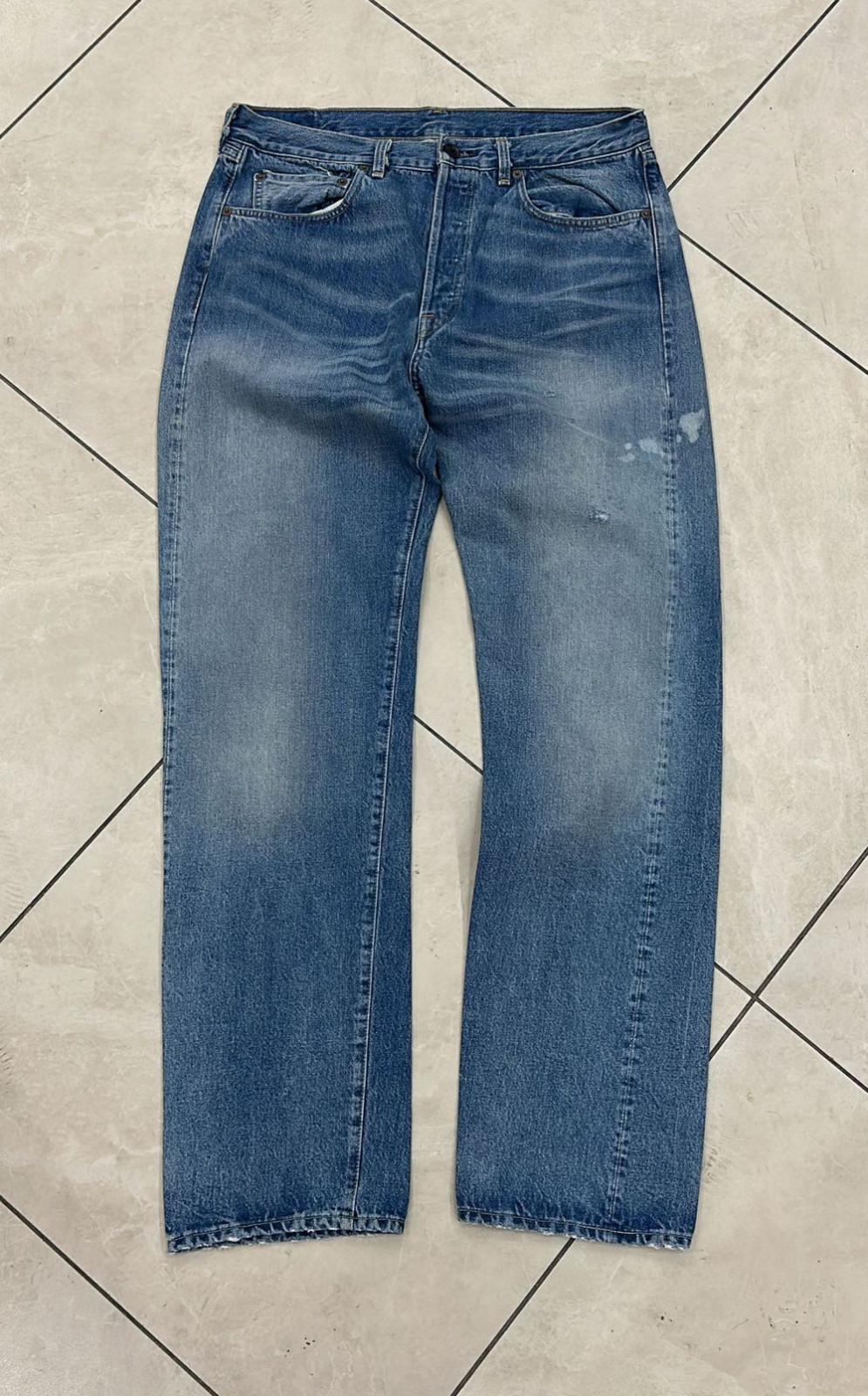 LVC Levi's Vintage Clothing 1966 34x34 501XX BigE Selvedge Jeans RARE BLUE