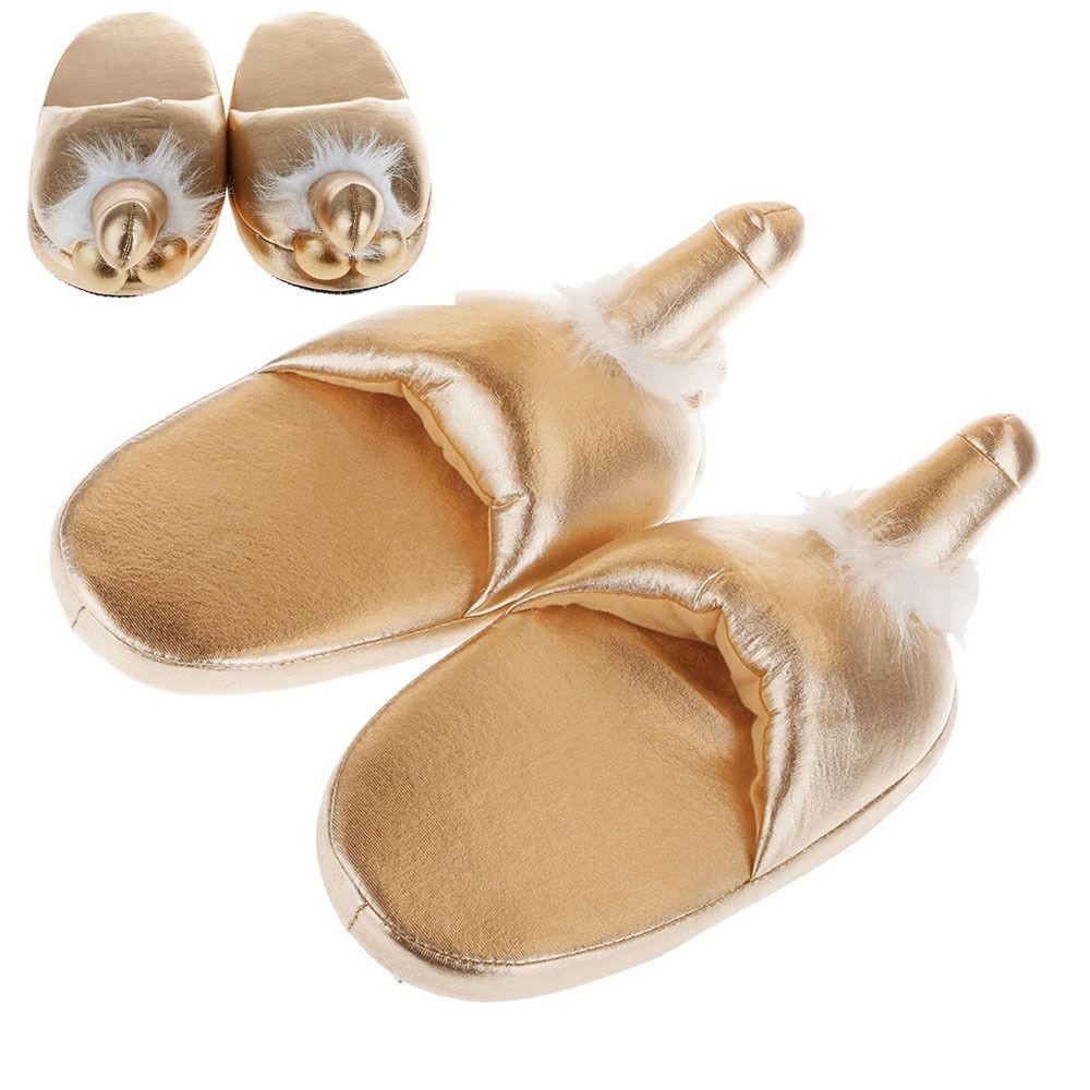 PANTOFOLA D’ORO Pantofole Invernali Oro Antifreddo Divertenti Moda Peluche Piatte Casa