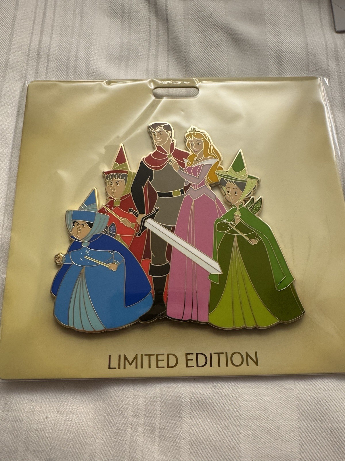 Destination D23 2025 MOG Pin LE400 Sleeping Beauty Pink Dress Squad Goals